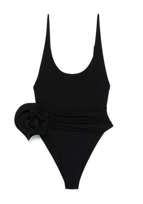 Black floral-appliqué swimsuit Magda butrym - women MAGDA BUTRYM | 607425BLK